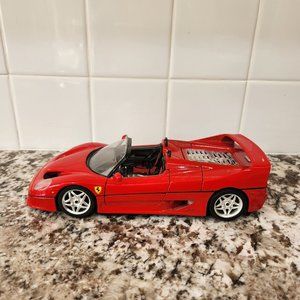 Ferrari F50 1995 model car BBurago 1:18 scale made in Italy diecast metal